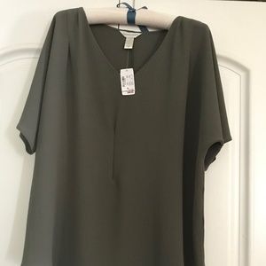 Christopher and Banks blouse, Size XL, Green